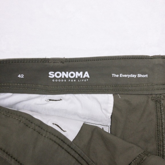 Sonoma Cargo Shorts Mens Size 42 Green The Everyday Short New - Picture 3 of 10